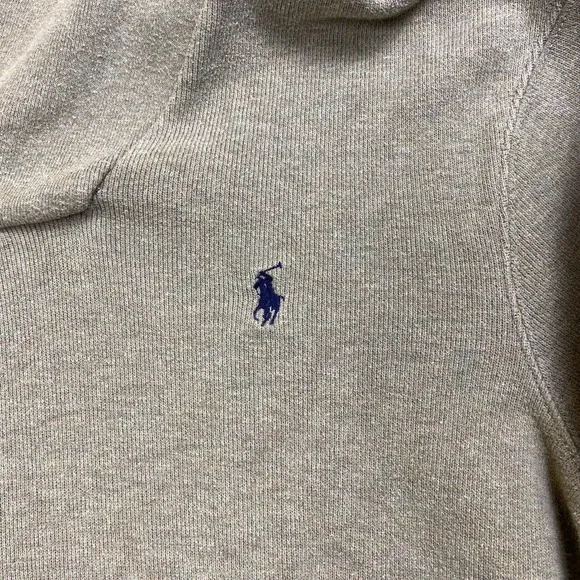 Polo Ralph Lauren‎ Cowl Neck Henley Sweater Mens XL Preppy Hipster Pony Cotton - Picture 2 of 10